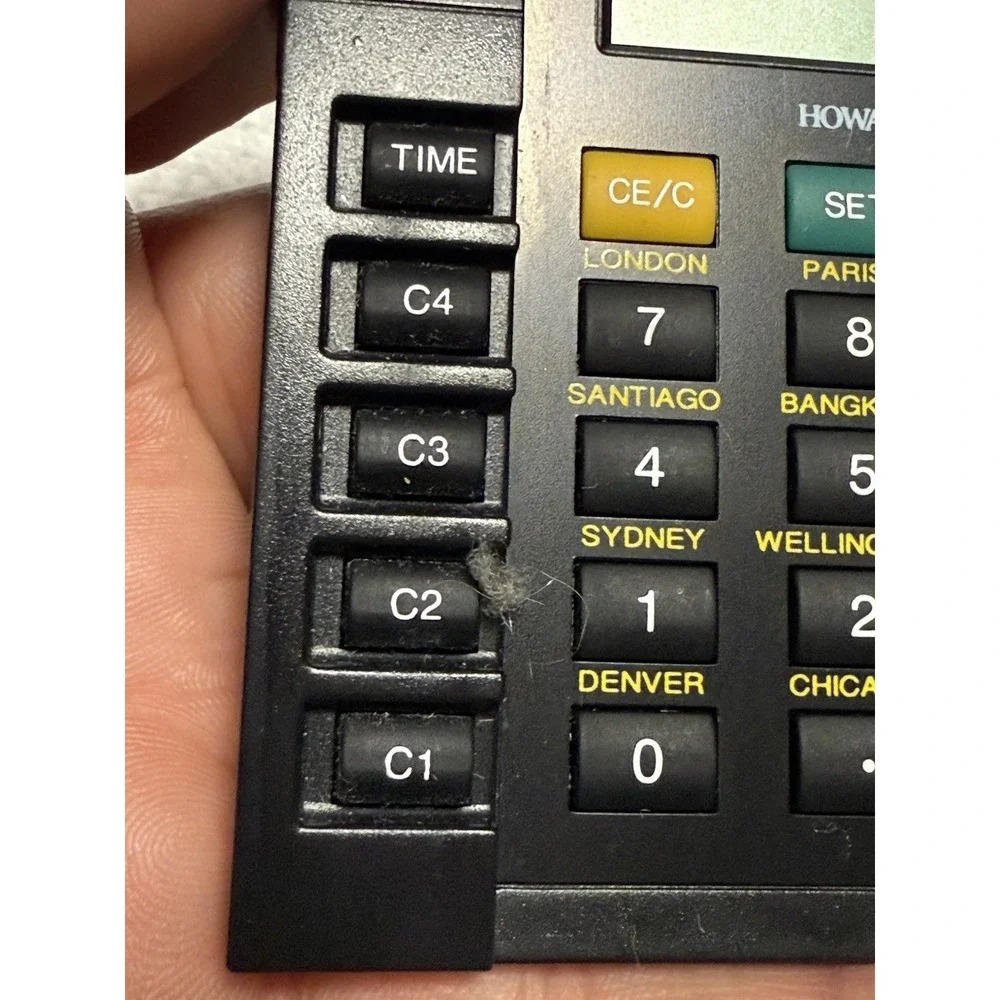 Vintage WORLD TIME CALCULATOR, Boeing Souvenir, Needs Battery, Howard Miller